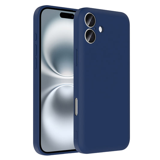 Apple iPhone 16 Plus Kılıf Kamera Korumalı Kartlık Hazneli Zore Vitra Kapak Lacivert