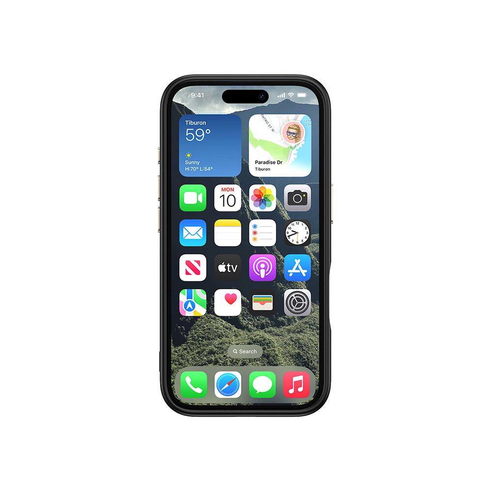 Apple iPhone 16 Plus Kılıf M-safe Şarj Özellikli Karbon Fiber Görünümlü Zore Antina Kapak Mavi