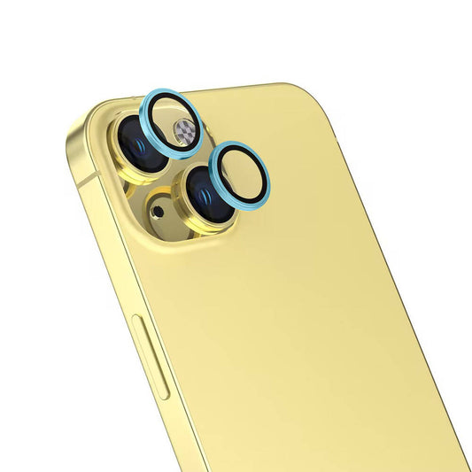 Apple iPhone 16 Plus Zore Safir CL-15 Parmak İzi Bırakmayan Anti-Reflective Kamera Lens Koruyucu Yeşil