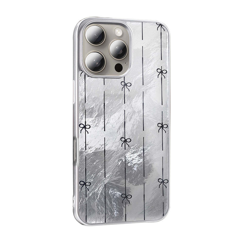 Apple iPhone 16 Pro Max Kılıf Desenli Zore Mep Kapak Gri Leopar