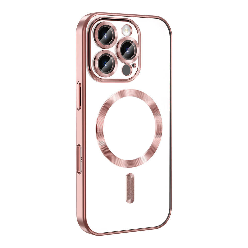 Apple iPhone 16 Pro Max Kılıf Kamera Korumalı M-safe Wireless Şarj Özellikli Zore Demre Kapak Siyah