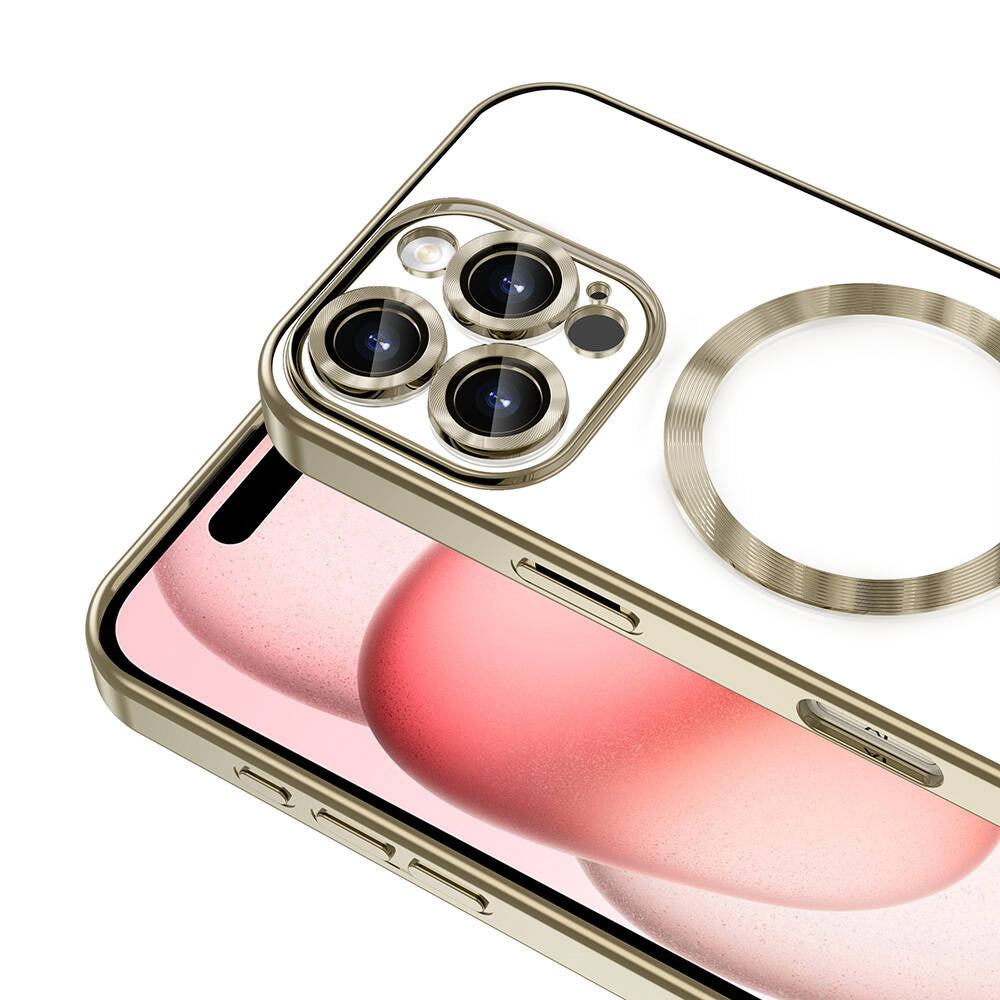 Apple iPhone 16 Pro Max Kılıf Kamera Korumalı M-safe Wireless Şarj Özellikli Zore Demre Kapak Siyah