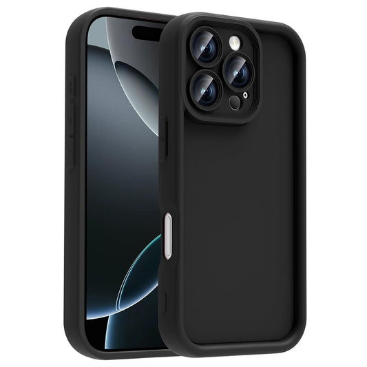 Apple iPhone 16 Pro Max Kılıf Kamera Korumalı Zore Ananas Kapak Siyah