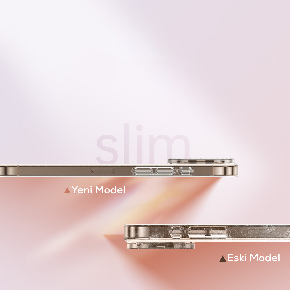 Apple iPhone 16 Pro Max Kılıf M-safe Şarj Özellikli Kamera Standlı Zore Estop Kapak Şeffaf