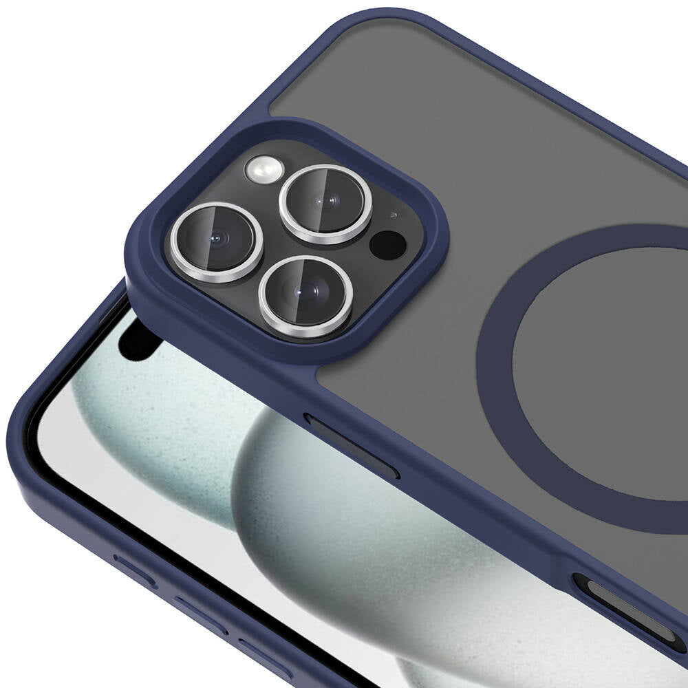 Apple iPhone 16 Pro Max Kılıf M-safe Şarj Özellikli Mat Arka Yüzey Zore Sio Kapak Rose Gold