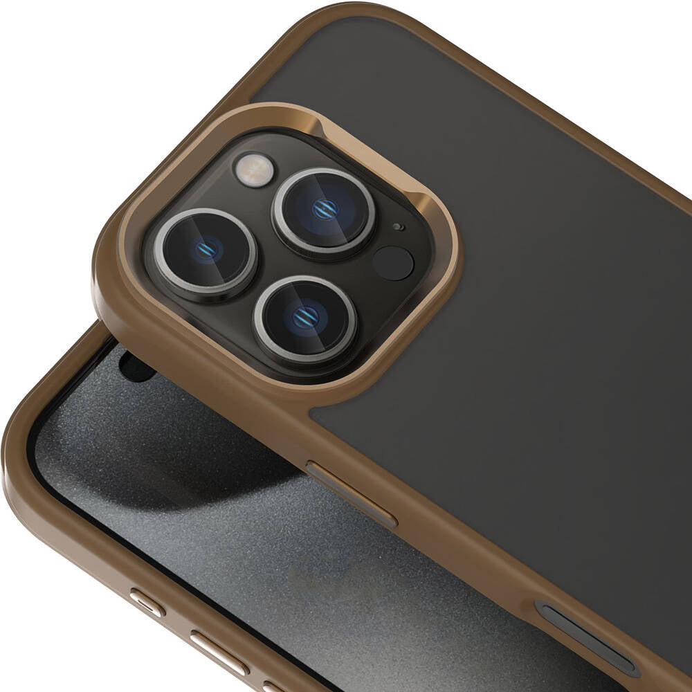 Apple iPhone 16 Pro Max Kılıf M-safe Şarj Özellikli Parlak Kamera Çerçeveli Zore Kost Kapak Siyah