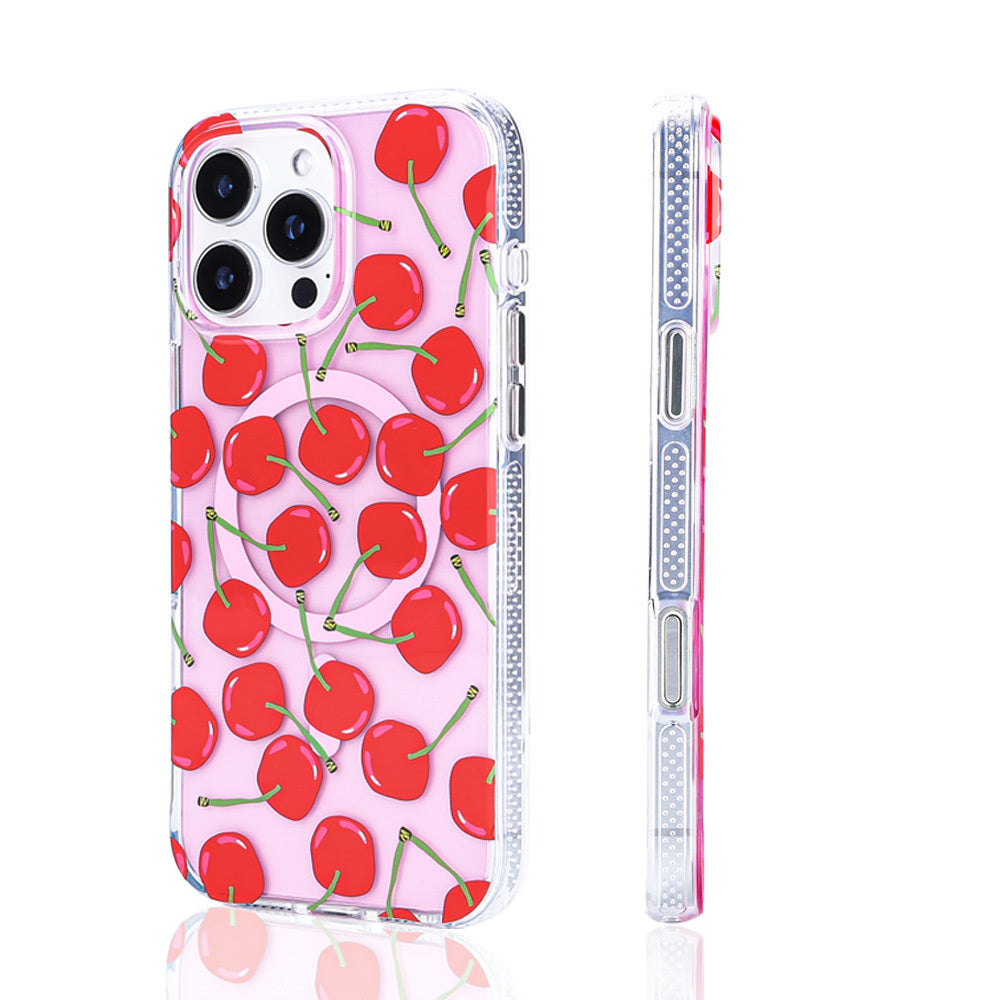 Apple iPhone 16 Pro Max Kılıf M-safe Şarj Özellikli Zore Stilo Kapak Pembe