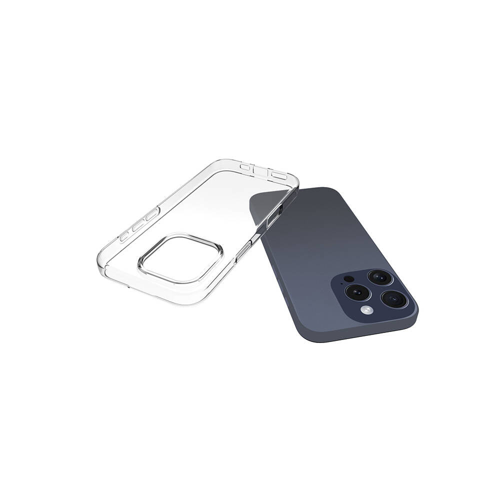 Apple iPhone 16 Pro Max Kılıf Zore Süper Silikon Kapak Şeffaf