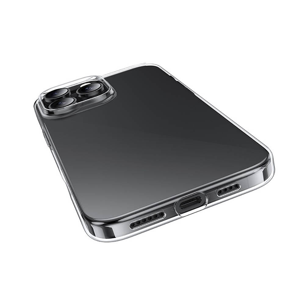 Apple iPhone 16 Pro Max Kılıf Zore Süper Silikon Kapak Şeffaf