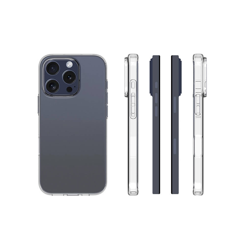 Apple iPhone 16 Pro Max Kılıf Zore Süper Silikon Kapak Şeffaf