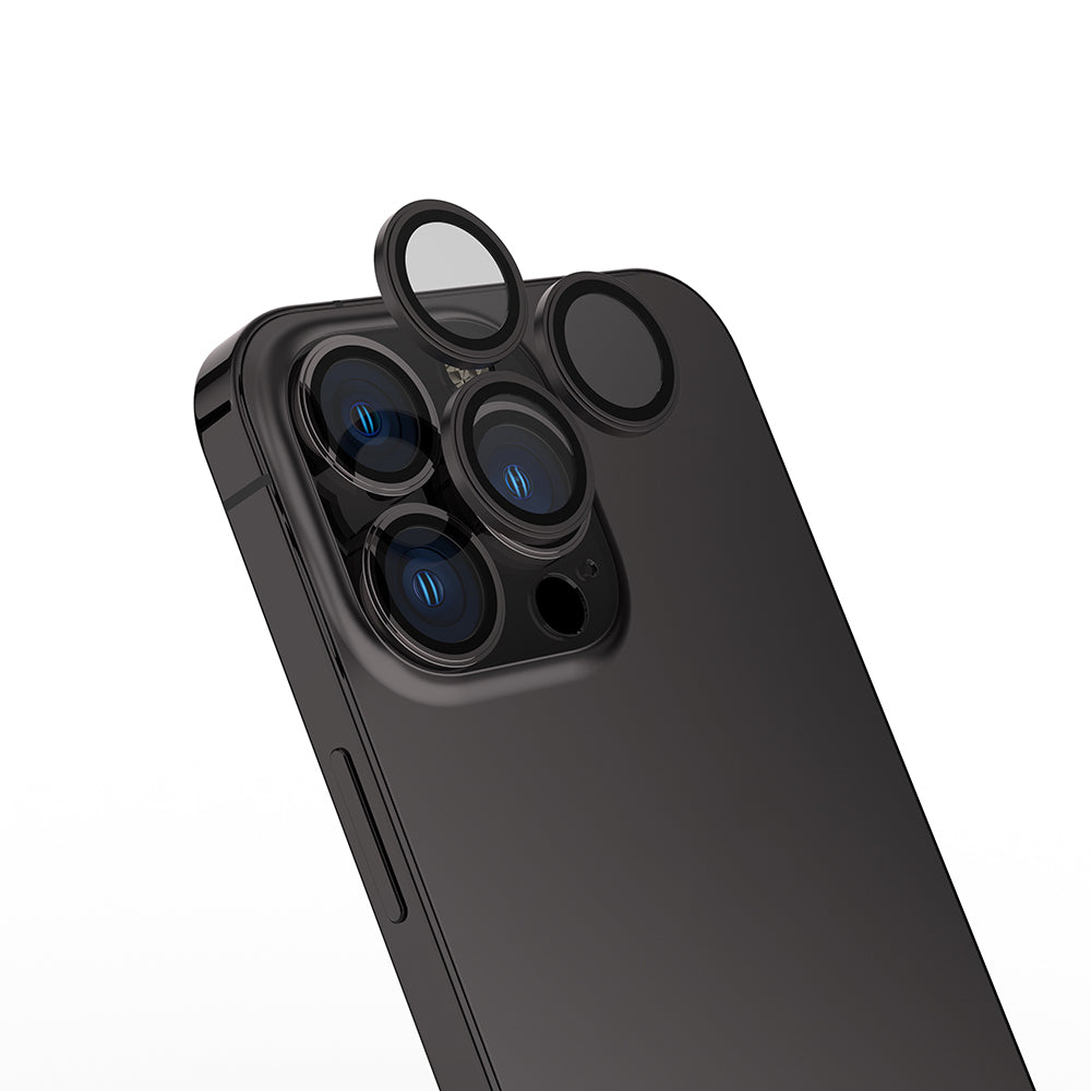 Apple iPhone 16 Pro Max Zore Mikro Kamera Lens Koruyucu Gri