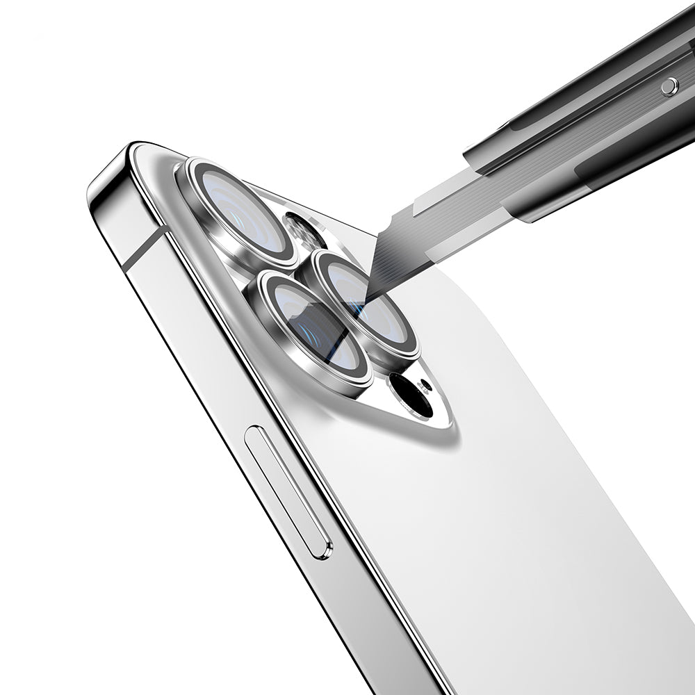 Apple iPhone 16 Pro Max Zore Mikro Kamera Lens Koruyucu Desert Titanyum