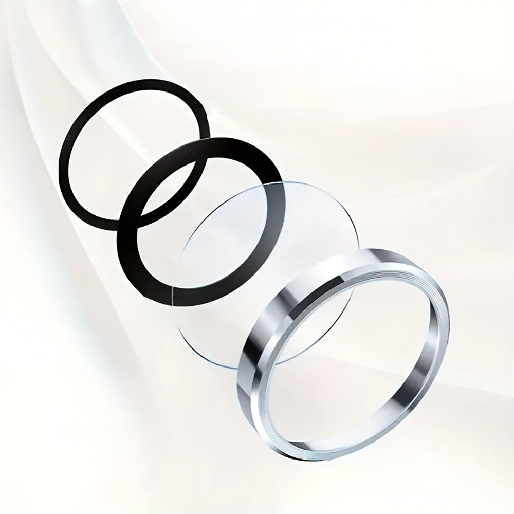 Apple iPhone 16 Pro Max Zore Mikro Kamera Lens Koruyucu Gri