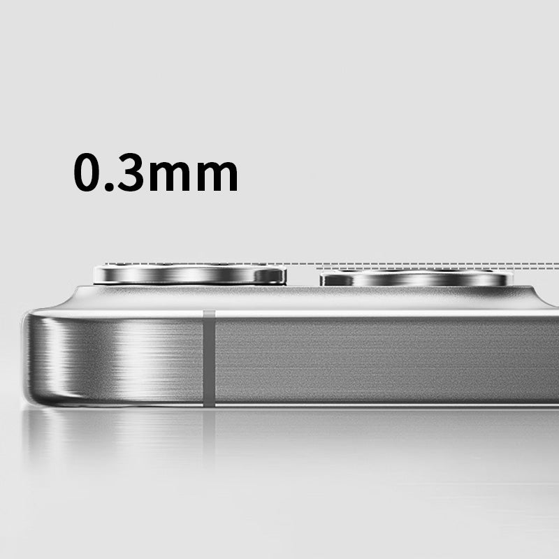 Apple iPhone 16 Pro Max Zore Mikro Kamera Lens Koruyucu Gümüş