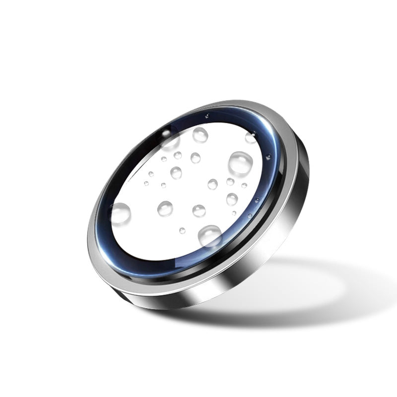 Apple iPhone 16 Pro Max Zore Mikro Kamera Lens Koruyucu Gümüş