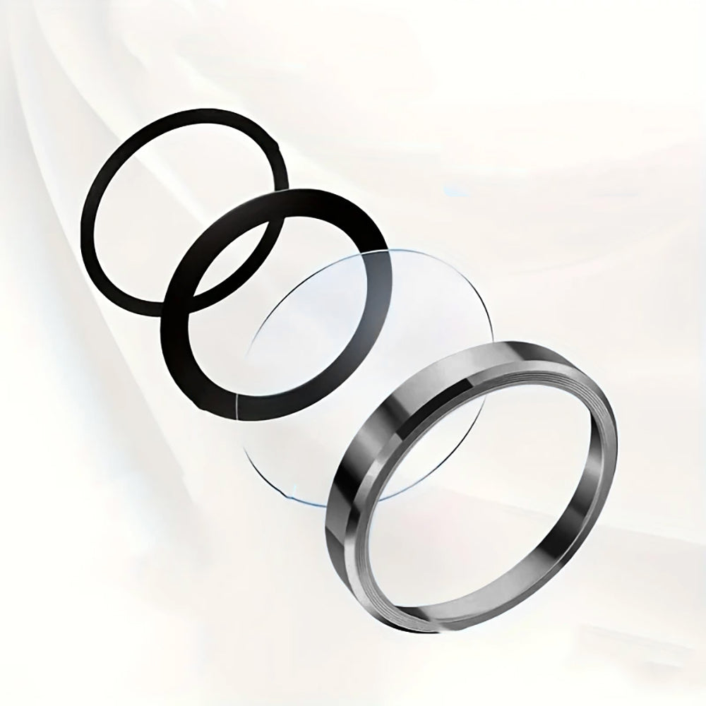 Apple iPhone 16 Pro Max Zore Mikro Kamera Lens Koruyucu Gümüş