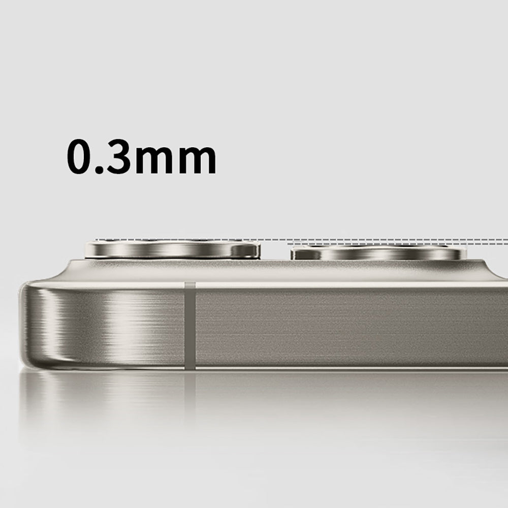 Apple iPhone 16 Pro Max Zore Mikro Kamera Lens Koruyucu Gri