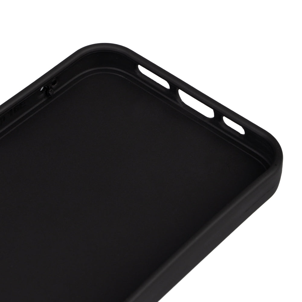 Apple iPhone 16E Kılıf Zore Biye Silikon Siyah