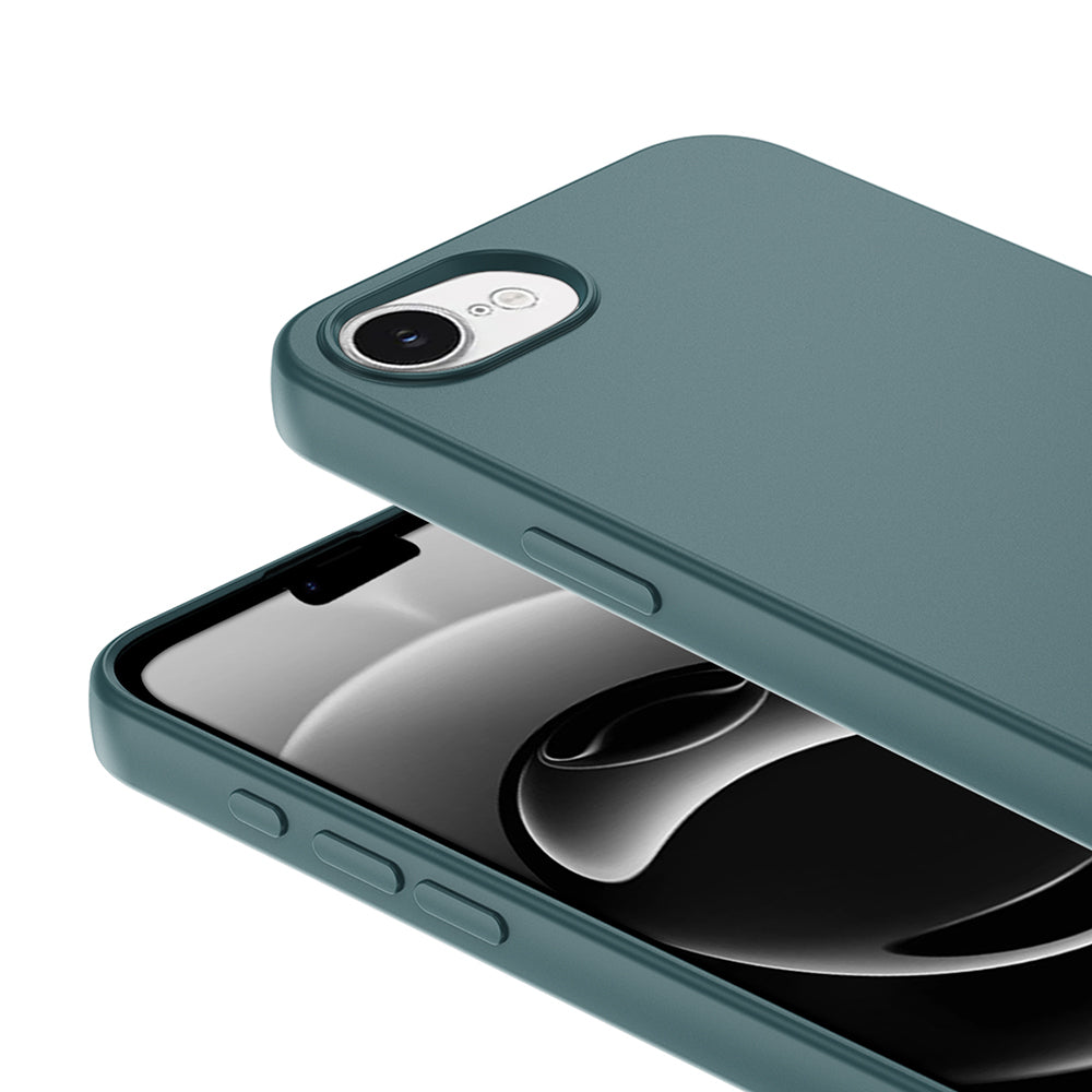 Apple iPhone 16E Kılıf Zore Mara Lansman Kapak Koyu Yeşil