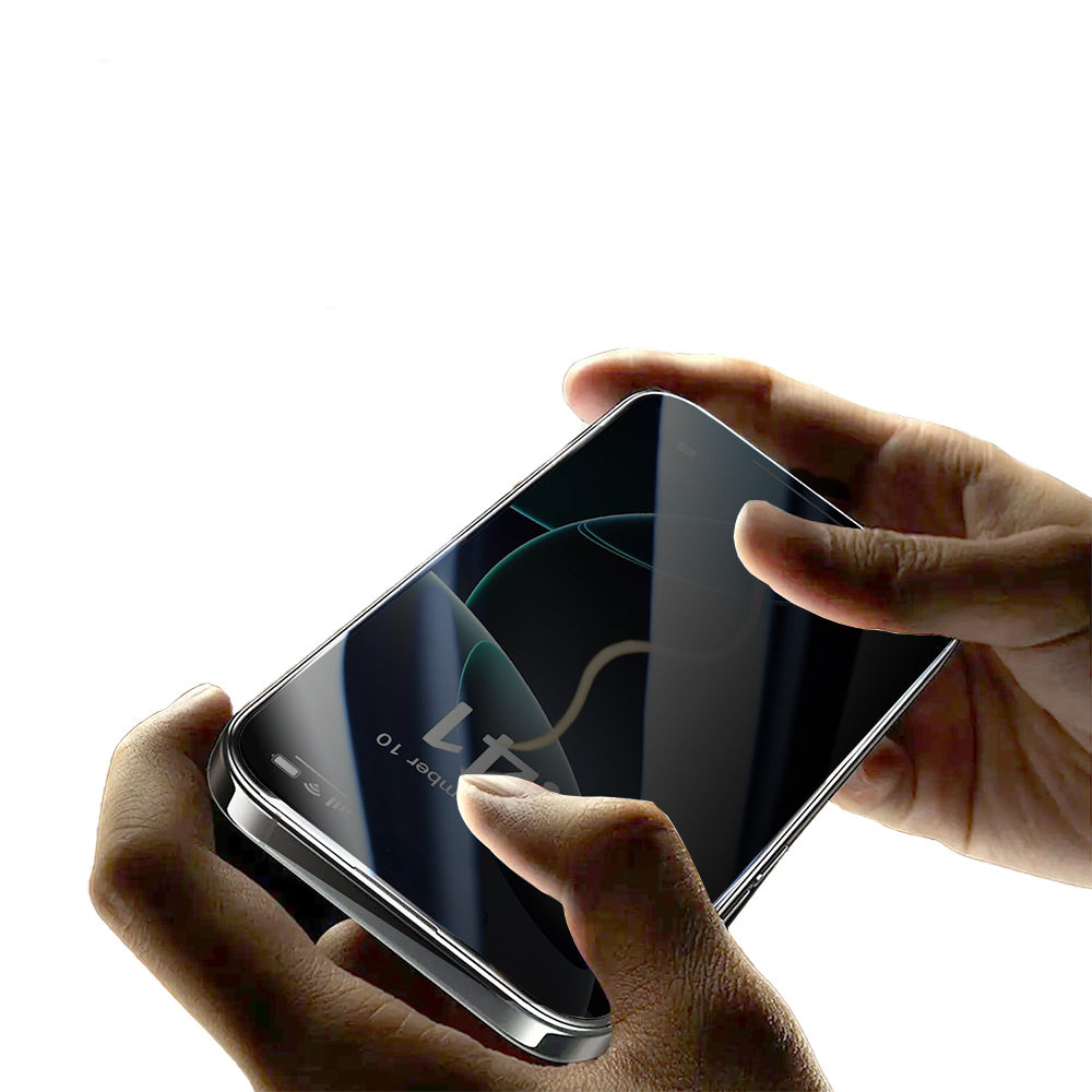 Apple iPhone 17 Pro Max Zore 2.5D Oliv Privacy Temperli Cam Ekran Koruyucu + Kolay Uygulama Aparatı Siyah