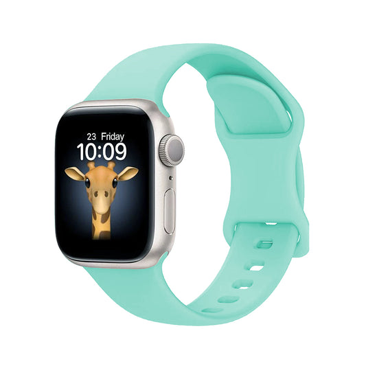 Apple Watch 10 42mm Zore KRD-131 Silikon Kordon Strap Kayış Açık Yeşil
