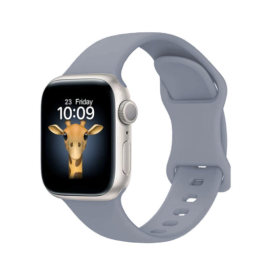 Apple Watch 10 42mm Zore KRD-131 Silikon Kordon Strap Kayış Lavendery Gray