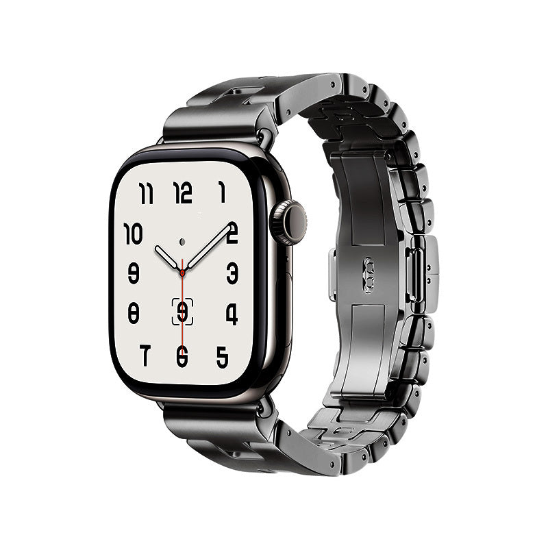 Apple Watch 10 46mm Zore KRD-125 Metal Kordon Strap Kayış Gümüş