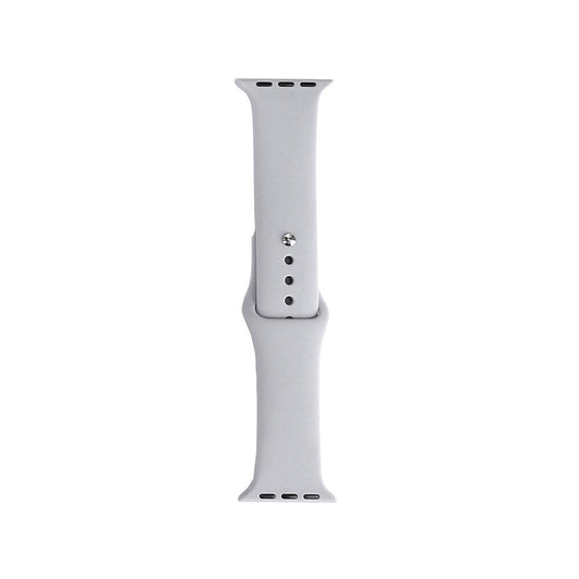 Apple Watch 38mm Band Serisi Klasik Kordon Silikon Strap Kayış Cloud Gray