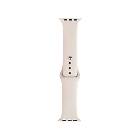 Apple Watch 38mm Band Serisi Klasik Kordon Silikon Strap Kayış Starlight