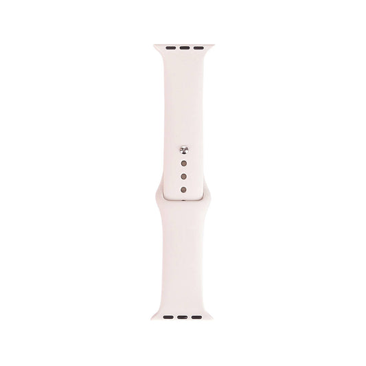 Apple Watch 38mm Band Serisi Klasik Kordon Silikon Strap Kayış Antique White