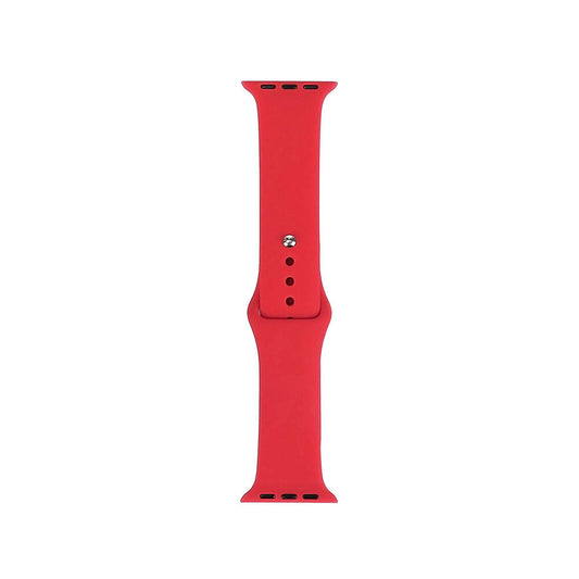 Apple Watch 38mm Band Serisi Klasik Kordon Silikon Strap Kayış Scarlet