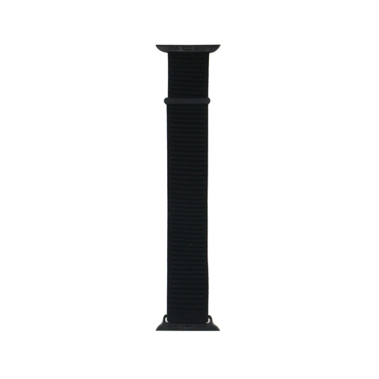 Apple Watch 38mm Kordon Band-03 Serisi Hasır Strap Kayış Koyu Siyah