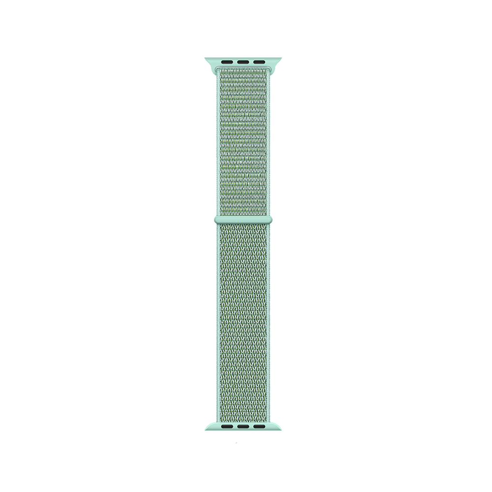 Apple Watch 38mm Kordon Band-03 Serisi Hasır Strap Kayış Marin Yeşil