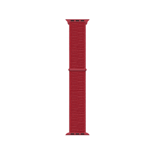 Apple Watch 38mm Kordon Band-03 Serisi Hasır Strap Kayış Kırmızı