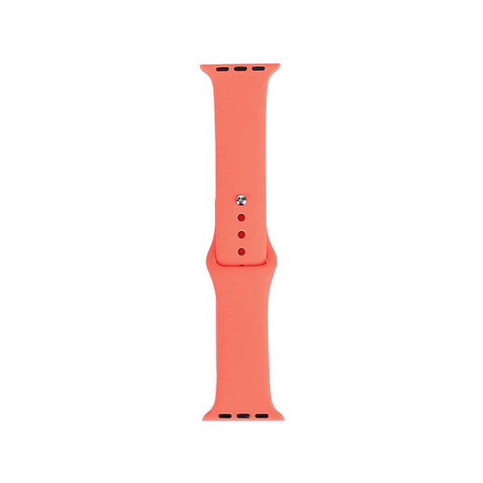 Apple Watch 40mm Band Serisi Klasik Kordon Silikon Strap Kayış Apricot Orange