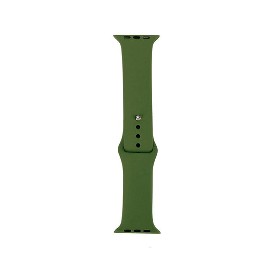 Apple Watch 40mm Band Serisi Klasik Kordon Silikon Strap Kayış Army Green