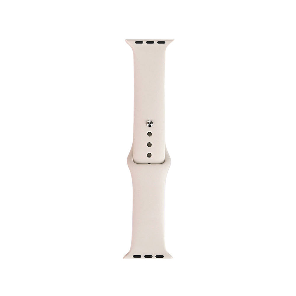 Apple Watch 40mm Band Serisi Klasik Kordon Silikon Strap Kayış Starlight