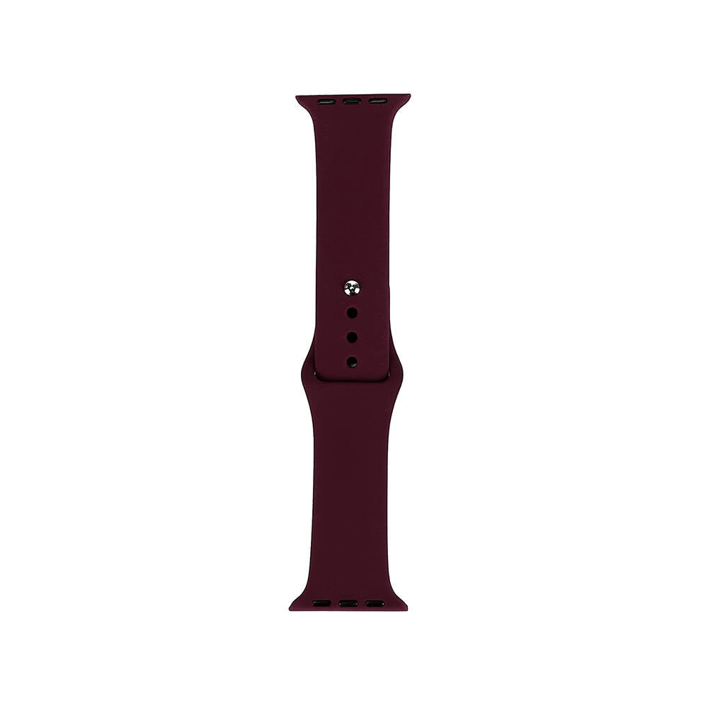 Apple Watch 40mm Band Serisi Klasik Kordon Silikon Strap Kayış Red Wine