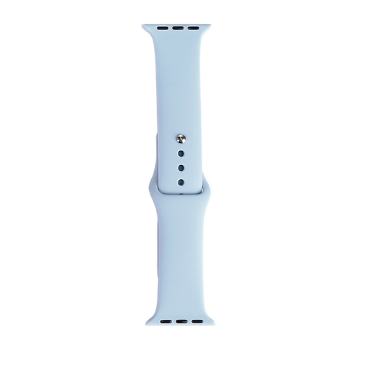 Apple Watch 40mm Band Serisi Klasik Kordon Silikon Strap Kayış Custom Sky Blue