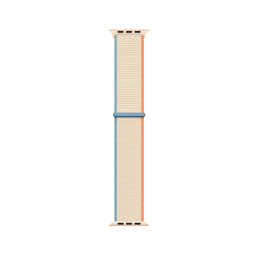 Apple Watch 42mm Kordon Band-03 Serisi Hasır Strap Kayış Krem
