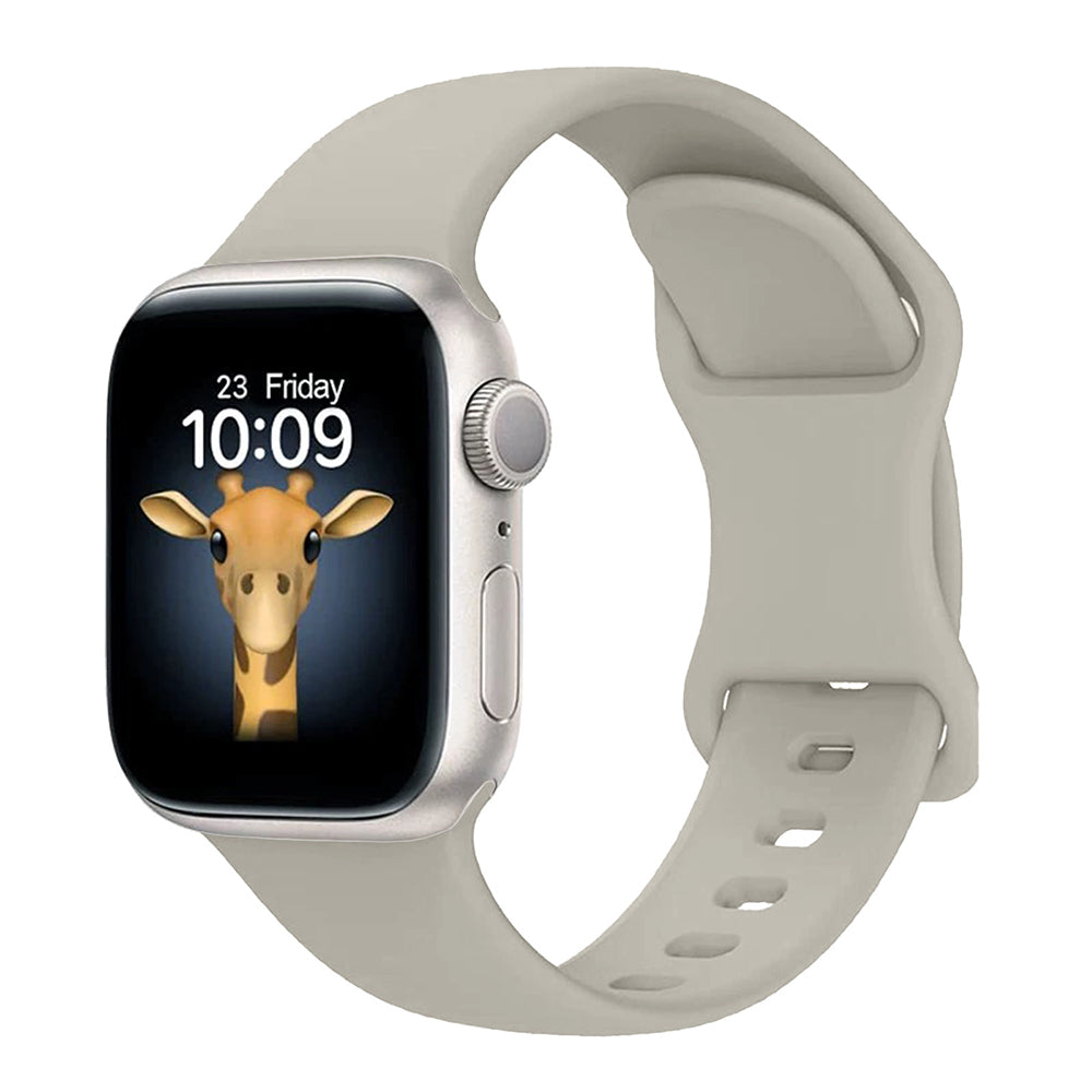 Apple Watch 44mm Zore KRD-131 Silikon Kordon Strap Kayış Stone