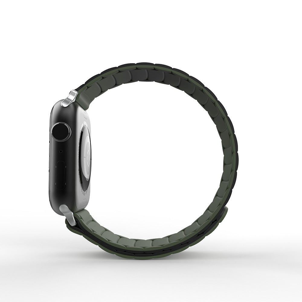 Apple Watch 7 45mm Zore KRD-122 Silikon Kordon Strap Kayış Mint Lila