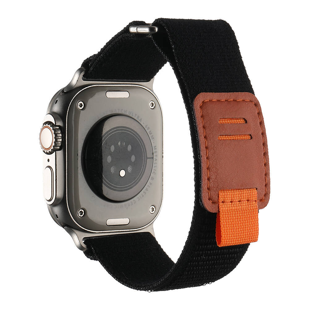 Apple Watch Ultra 49mm Hasır Kordon Zore KRD-106 Strap Kayış Beyaz