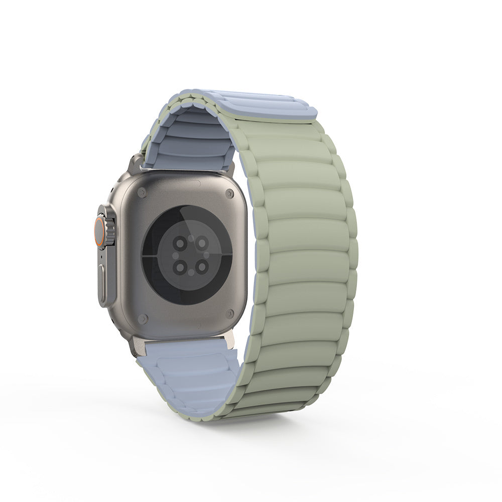 Apple Watch Ultra 49mm Zore KRD-122 Silikon Kordon Strap Kayış Mint Lila