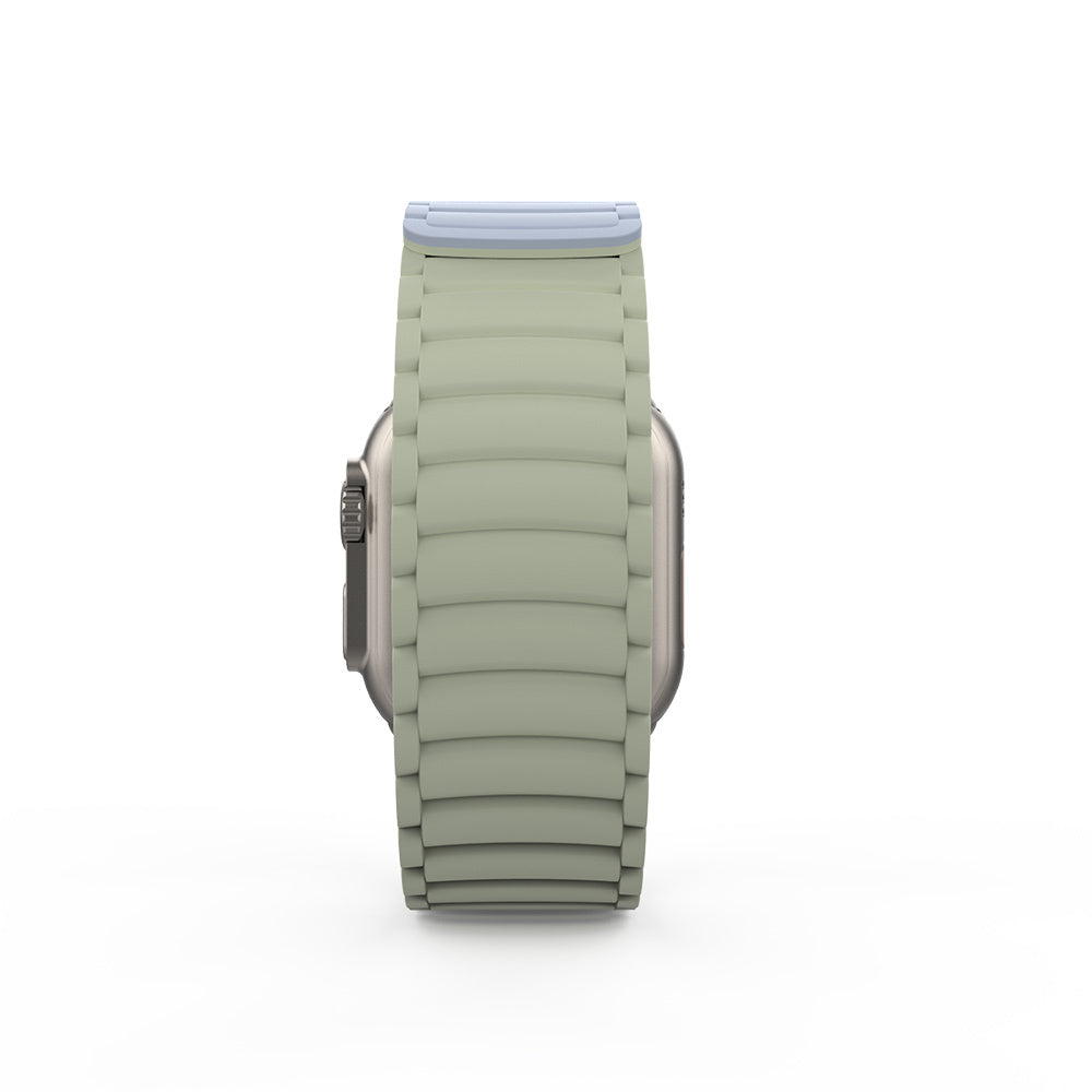 Apple Watch Ultra 49mm Zore KRD-122 Silikon Kordon Strap Kayış Kahverengi-Krem