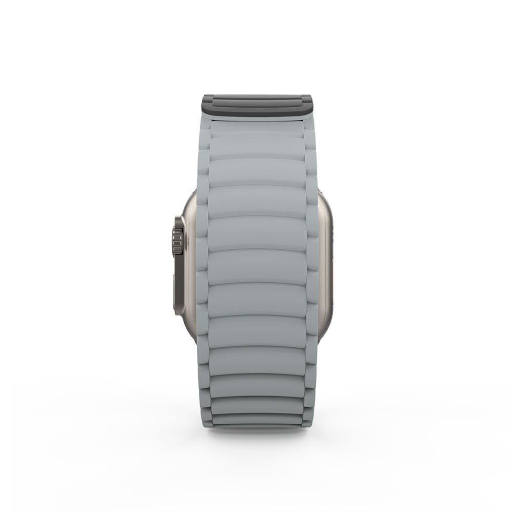 Apple Watch Ultra 49mm Zore KRD-122 Silikon Kordon Strap Kayış Siyah-Turuncu