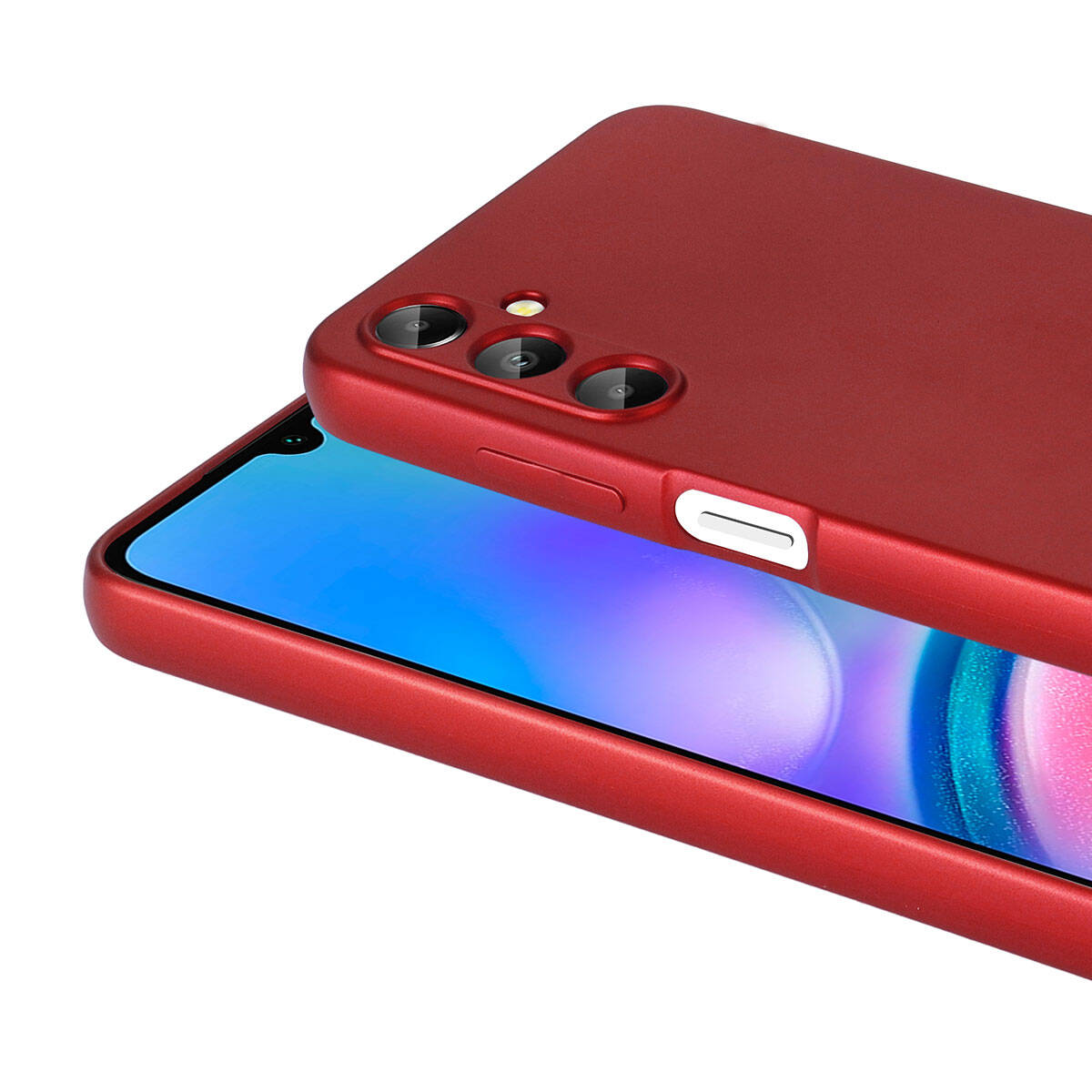 Galaxy A05S Kılıf Zore Premier Silikon Kapak Mürdüm