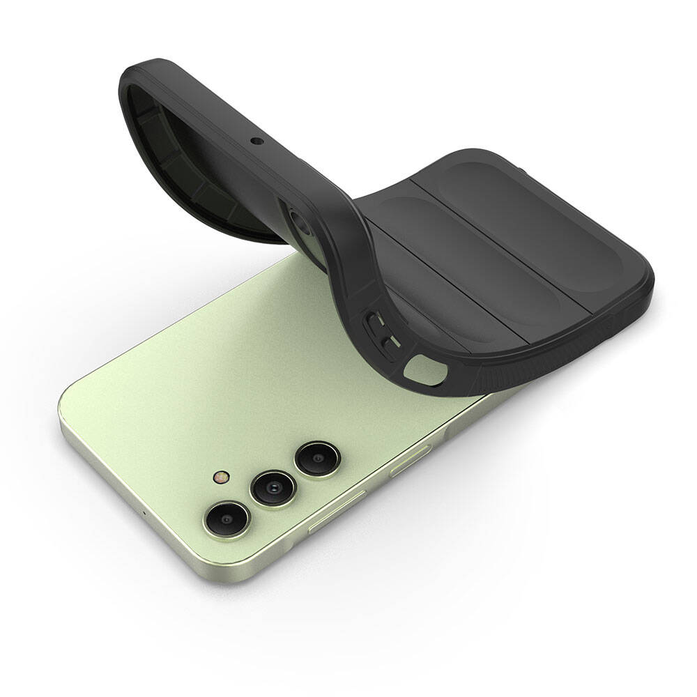 Galaxy A15 Kılıf Esnek TPU Oyuklu Arka Yüzey Tasarımlı Zore Etnik Silikon Kapak Kırmızı