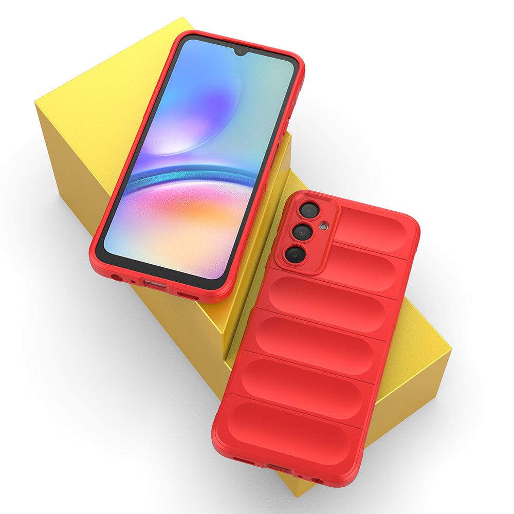 Galaxy A16 Kılıf Esnek TPU Oyuklu Arka Yüzey Tasarımlı Zore Etnik Silikon Kapak Lacivert