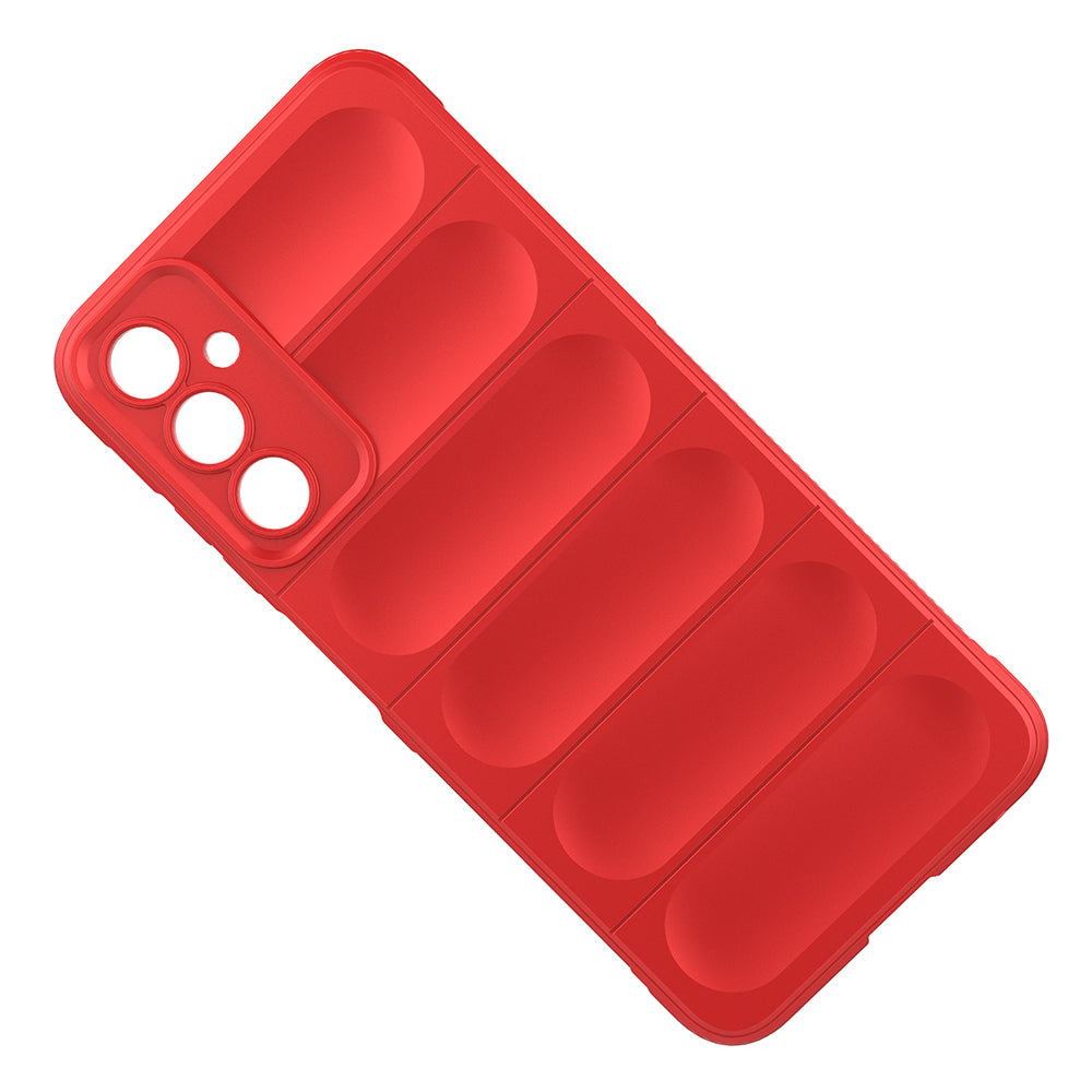 Galaxy A16 Kılıf Esnek TPU Oyuklu Arka Yüzey Tasarımlı Zore Etnik Silikon Kapak Lacivert